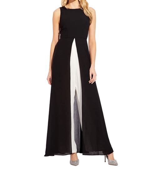 adrianna papell jumpsuit petite|adrianna papell petite colorblock jumpsuit.